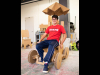 Austin Peay State University art student Jeremy Vega created this fully functioning and mobile chair for an assignment in Foundations Studio II.