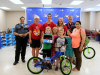 24 bicycles were given away to local elementary school students by the Sunrise Rotary Club and Rotary Youth Leadership Awards with the help of the Montgomery County Sheriff’s Office.