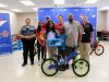 24 bicycles were given away to local elementary school students by the Sunrise Rotary Club and Rotary Youth Leadership Awards with the help of the Montgomery County Sheriff’s Office.