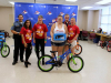 24 bicycles were given away to local elementary school students by the Sunrise Rotary Club and Rotary Youth Leadership Awards with the help of the Montgomery County Sheriff’s Office.