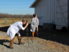 Montgomery County Sheriff’s Office Investigators search for clues to what happened to the missing reindeer.