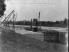 This is Lock 4 on the Cumberland River in Tennessee July 1, 1914. The U.S. Army Corps of Engineers Nashville District built the lock and dam to establish a navigation channel. The old locks and dams were replaced by today's modern dams. (USACE Photo)