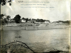 This is the lower guide wall and lock houses from the left bank at Lock 1 on the Cumberland River in Nashville, Tenn., June 16, 1913. The U.S. Army Corps of Engineers Nashville District built Lock and Dam 1 at this location to establish a navigation channel. The structure was later replaced by today's modern dams. (USACE Photo)