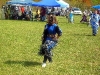 Young girl in Jingles Dance regalia