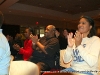 Members of Clarksville for Obama applauding after the swearing in is complete