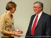 Professor Uffleman chats with APSU President Tim Hall