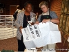 Prof. Cynthia Marsh shows Beulah Oldham, Director, African American Culture Ctr, conference exhibit prints