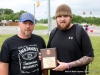 (L to R) Jimmy McGuffin (from Frankfort, KY) and Michael Ratcliffe (from Lawrenceburg, KY) won the Palmyra Volunteer Fire Department Cornhole Tournament.