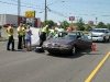 Emergency responders providing medical attention to the pedestrian. (Photo by Jim Knoll - CPD)