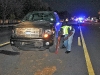 Officer Evon Parkes is marking the vehicle’s location. (Photo by Jim Knoll-CPD)