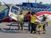 Air EVAC loading the patient, Matthew Lewis.
