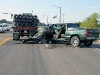 Chevy Silverado rear ended a Tractor Trailer on Trenton Road.