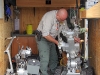 MCSO John Stone readies the robot.