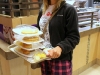 APSU Student Bailey Bomar with breakfast for herself and a friend