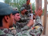 PAKTYA PROVINCE, Afghanistan â?? Soldiers of the 203rd Afghan National Army Engineer Khandak hold a piece of plywood and nail it in place as they build a guard hut on forward operating base Thunder, Afghanistan, July 2, 2013. (U.S. Army photo by Sgt. Justin A. Moeller, 4th Brigade Combat Team Public Affairs)