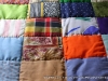 One of the many handsewn quilts donated to the shelter