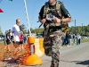 A Night Stalker crosses the finish line at the 160th Special Operations Aviation Regiment 30K Anniversary Race on Oct. 15, 2011. There were 200 special operations personnel and Families members who competed. (160th Special Operations Aviation Regiment photo)