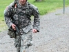 Sgt. 1st Class Greg Robinson, a combat engineer with Company A, 2nd Brigade Special Troops Battalion, 2nd Brigade Combat Team, 101st Airborne Division (Air Assault), conducts a 12-mile road march with a prosthetic right leg during The Sabalauski Air Assault School at Fort Campbell, April 29. Robinson earned his Air Assault wings upon completion of the march and is the first amputee to do so.(U.S. Army photo by Sgt. Joe Padula, 2nd BCT PAO, 101st Abn. Div.)