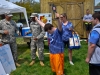 A student athlete representing Fort Campbell High School during the Area 12 Special Olympics raises his hands in celebration after receiving the War Fighter Award presented by the 526th Brigade Support Battalion, 2nd Brigade Combat Team, 101st Airborne Division (Air Assault), after the game’s closing ceremonies held at Clarksville’s Austin Peay Stadium, April 18. The volunteer Soldiers from the 526th BSB supported the Fort Campbell special needs students of Barkley Elementary, Barsanti Elementary, Lucas Elementary and Fort Campbell High School.(US Army photo by Sgt. Keith Rogers, 2nd BCT UPAR, 101st Abn. Div.)