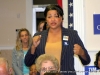 Candy Johnson, candidate Ward 5, city Council introduces herself to the gathering