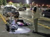 Deputy Mike King after inspecting the contents of the suitcases. (Photo by Jim Knoll-CPD)