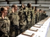  Newly promoted noncommissioned officers raise their right hand and recite the Oath of the Noncommissioned Officer during the Task Force Taskmaster NCO Induction Ceremony at Jalalabad Airfield, Afghanistan, Feb. 6, 2013 (U.S. Army photo by Sgt. 1st Class John D. Brown, Task Force 1-101 PAO)