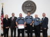 Montgomery County Sheriff’s deputy Randy Paddock receives the Three Stars of Tennessee Award.