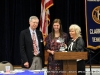 Autumn Brown receives her award.