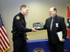 Chief Al Ansley presents retirement mementos. (Photo-CPD-Jim Knoll)