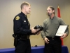 Chief Al Ansley presents retirement mementos. (Photo-CPD-Jim Knoll)