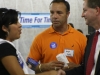 Clarksville HOPE member speaks with Barnes with Angel Natel 