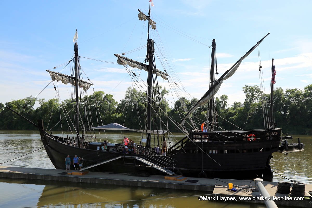Tour Christopher Columbus' Niña, Pinta at Clarksville's McGregor Park -  Clarksville Online - Clarksville News, Sports, Events and Information, image size:1200x800