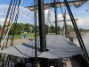 The Niña and Pinta are docked at Clarksville's McGregor Park