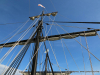 The Niña and Pinta are docked at Clarksville's McGregor Park