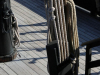 The Niña and Pinta are docked at Clarksville's McGregor Park