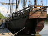 The Niña and Pinta are docked at Clarksville's McGregor Park