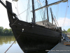 The Niña and Pinta are docked at Clarksville's McGregor Park