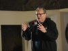 Bagram Airfield, Afghanistan – Comedian Lewis Black performs his comedy act for servicemembers during the Annual USO Holiday Tour on Bagram Airfield Dec. 15th. (Photo by U.S. Army Staff Sgt. Michael L. Sparks, 17th Public Affairs Detachment)
