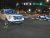 F-150 that stuck a Clarksville Patrol car on North Second Street. (Photos by Jim Knoll - CPD)