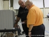 Anthony Davis  from the Montgomery County EMS service voting at Cumberland Presbyterian Church (District 21)