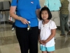 A mother and daughter after voting at Clarksville High School (District 20)