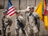 Soldiers assigned to 1 Squadron, 33 Cavalry Regiment, 3rd Brigade Combat Team “Rakkasans,” 101 Airborne Division (Air Assault), prepare to be presented with awards for valor and injuries sustain in combat during an awards ceremony at Camp Clark, Afghanistan, May 1, 2013. (U.S. Army photo by Sgt. Joshua Edwards, 129th Mobile Public Affairs Detachment)