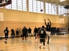 Soldiers with the 2nd Brigade Combat Team, 101st Airborne Division (Air Assault), start warming up prior to their first game of the basketball tournament at Fort Campbell’s Lozada Gym on Aug. 13. Basketball is one of 14 events Fort Campbell will host for a weeklong event known as Week of the Eagles. (U.S. Army photo by Spc. Paul Russ, 2nd BCT PAO, 101st ABN. DIV.)