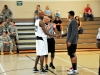  Soldiers from 101st Airborne Division (Air Assault), shake hands prior to the tip off on August 13. The basketball game was held at Lozada Gym as part of Week of the Eagles. (U.S. Army photo by Spc. Paul Russ, 2nd BCT PAO, 101st ABN. DIV.)