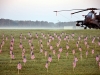 A flag is placed in honor of those Screaming Eagle Soldiers who have given the ultimate sacrifice for freedom in support of Operation Enduring Freedom 10-11 at the Sabalauski Air Assault School on Fort Campbell, Aug. 11th. The Run for the Fallen is one of the most attended events during Week of the Eagles. (U.S. Army photo by Spc. Sara Connolly, 2nd BCT PAO, 101st ABN.DIV)