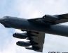 A B-52 Bomber does a series of flyovers