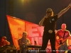 At the end of his performance Hank Williams Jr. Salutes the troops at the Salute the Troops Concert at Fort Campbell, Ky