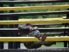2nd Lt. Rob Eberts navigates under the weaver obstacle at the Toughest Air Assault Soldier Competition