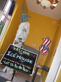 Lady Liberty by Debbie Boen, at the Ice House Cafe.