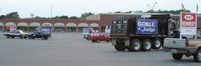 Vehicles used as political signs